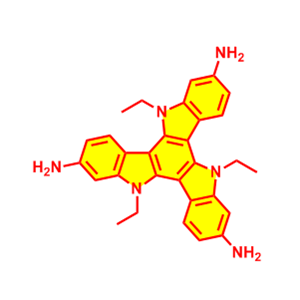 5,10,15-三乙基-10,15-二氢-5H-二吲哚并[3,2-a:3',2'-c]咔唑-2,7,12-三胺
