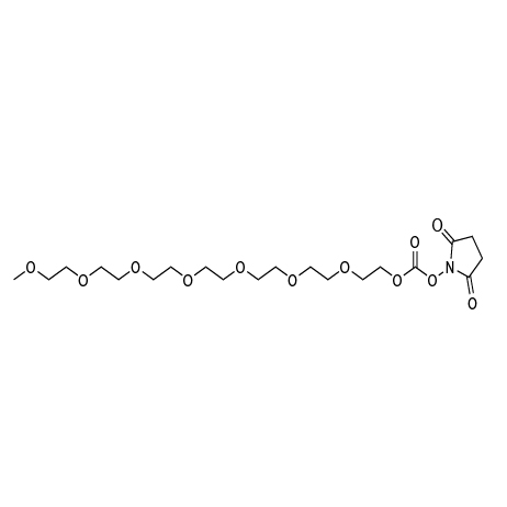 甲基七聚乙二醇琥珀酰亚胺碳酸酯,2,5-dioxopyrrolidin-1-yl (2,5,8,11,14,17,20-heptaoxadocosan-22-yl) carbonate