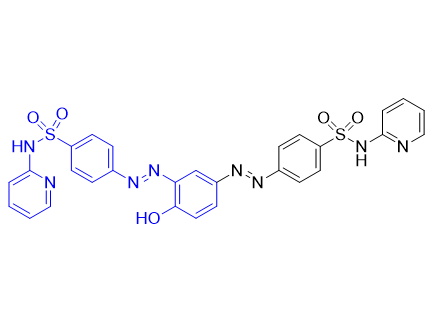 柳氮磺吡啶杂质01,"4,4′-[(4-hydroxy-1,3-phenylene)bis(diazenediyl)]bis[N- (pyridin-2-yl)benzenesulfonamide]"