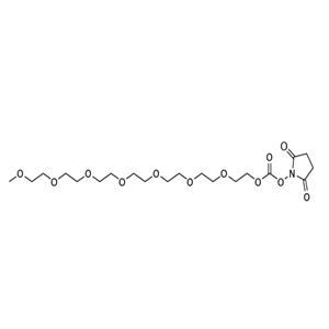甲基七聚乙二醇琥珀酰亚胺碳酸酯,2,5-dioxopyrrolidin-1-yl (2,5,8,11,14,17,20-heptaoxadocosan-22-yl) carbonate