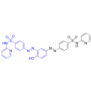 柳氮磺吡啶杂质01,"4,4′-[(4-hydroxy-1,3-phenylene)bis(diazenediyl)]bis[N- (pyridin-2-yl)benzenesulfonamide]"