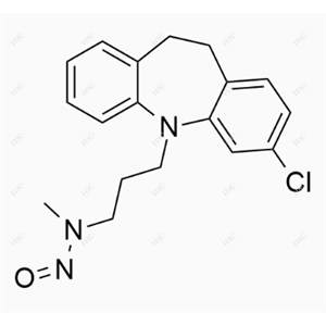 N-亚硝基去甲基氯米帕明,N-(3-(3-chloro-10,11-dihydro-5H-dibenzo[b,f]azepin-5-yl)propyl)-N-methylnitrous amide