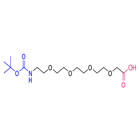 叔丁氧羰基四聚乙二醇乙酸,2,2-dimethyl-4-oxo-3,8,11,14,17-pentaoxa-5-azanonadecan-19-oic acid