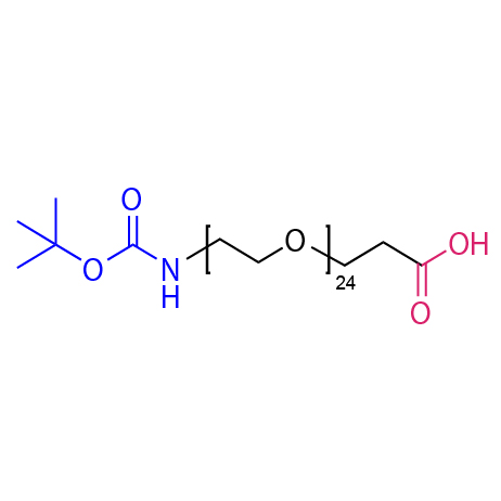 叔丁氧羰基二十四聚乙二醇丙酸,alpha-t-Butyloxycarbonylamino-omega-carboxy dodeca(ethylene glycol)