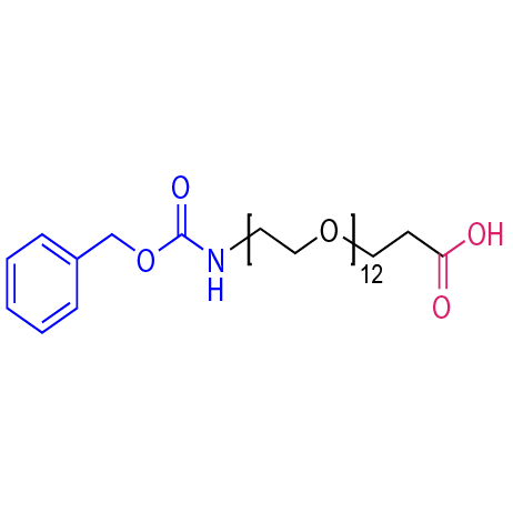苄氧羰基十二聚乙二醇丙酸,3-oxo-1-phenyl-2,7,10,13,16,19,22,25,28,31,34,37,40-tridecaoxa-4-azatritetracontan-43-oic acid