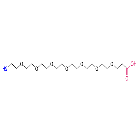 巯基七聚乙二醇丙酸,1-mercapto-3,6,9,12,15,18,21-heptaoxatetracosan-24-oic acid