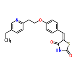 5-[[4-[2-(5-乙基-2-吡啶基)-乙氧基]苯基]亚甲基]-2,4-噻唑烷二酮,5-[[4-[2-(5-Ethyl-2-pyridinyl)ethoxy]phenyl]-methylene]-2,4-thiazolidinedione