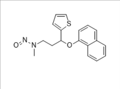度洛西汀杂质20；度洛西汀亚硝胺杂质,2-Thiophenepropanamine, N-methyl-γ-(1-naphthalenyloxy)-N-nitroso-