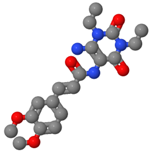 (E)-N-(6-氨基-1,3-二乙基-2,4-二氧代-1,2,3,4-四氢嘧啶-5-基)-3-(3,4-二甲氧基苯基)丙烯酰胺