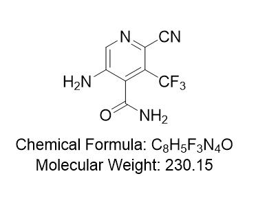2-氰基-4-甲酰胺-5-氨基-3-三氟甲基吡啶,2-Cyano-4-formamide-5-amino-3-trifluoromethylpyridine