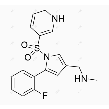 沃诺拉赞杂质35,1-(1-((1,6-dihydropyridin-3-yl)sulfonyl)-5-(2-fluorophenyl)-1H-pyrrol-3-yl)-N-methylmethanamine