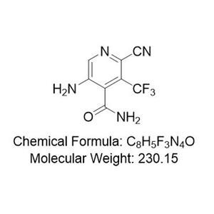 2-氰基-4-甲酰胺-5-氨基-3-三氟甲基吡啶