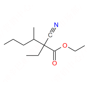 2-氰基-2-乙基-3-甲基-己酸乙酯,Ethyl 1-methylbutyl cyanoacetate