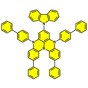 5,9-二（[1,1'-联苯]-4-基）-7-（9H-咔唑-9-基）-2,12-二苯基-5,9-二氢-5,9-双氮-13b-硼萘并[3,2,1-de]蒽