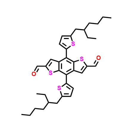 4,8-双[5-(2-乙基己基)噻吩-2-基]苯并[1,2-b:4,5-b']二噻吩-2,6-二甲醛,4,8-bis[5-(2-ethylhexyl)-2-thienyl]benzodithiophene-2,6-carbaldehyde