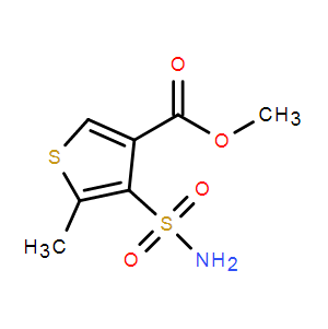 5-甲基-4-氨磺酰基噻吩-3-羧酸甲酯,Methyl 5-methyl-4-sulfamoylthiophene-3-carboxylate