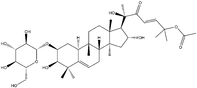 胡黄连苦味苷,(2β,3β,9β,10α,16α,23E)-25-(Acetyloxy)-2-(β-D-glucopyranosyloxy)-3,16,20-trihydroxy-9-methyl-19-norlanosta-5,23-dien-22-one