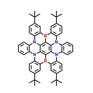 2,11,14,23-四叔丁基-4b,8b,16b,20b-四氮-12b,24b-二硼-三萘并[1,2,3,4-fgh:1',2',3',4'-pqr:1'',2'',3'',4''-za1b1]三萘烯 2583022-03-9