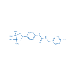 1-(4-氟苄基)-3-(4-(4,4,5,5-四甲基-1,3,2-二噁硼烷-2-基)苯基)脲,1-(4-Fluorobenzyl)-3-(4-(4,4,5,5-tetramethyl-1,3,2-dioxaborolan-2-yl)phenyl)urea