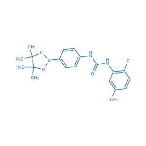 1-(2-氟-5-甲基苯基)-3-(4-(4,4,5,5-四甲基-1,3,2-二氧硼烷-2-基)苯基)脲,1-(2-Fluoro-5-methylphenyl)-3-(4-(4,4,5,5-tetramethyl-1,3,2-dioxaborolan-2-yl)phenyl)urea