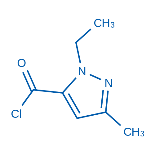 1-乙基-3-甲基-1H-吡唑-5-甲酰氯,1-Ethyl-3-methyl-1H-pyrazole-5-carbonyl chloride