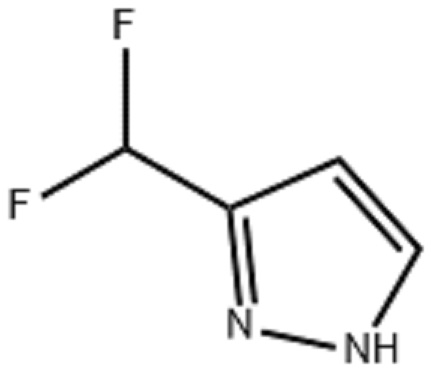 3-(二氟甲基)-1H-吡唑,3-difluoromethyl-NH-pyrazole