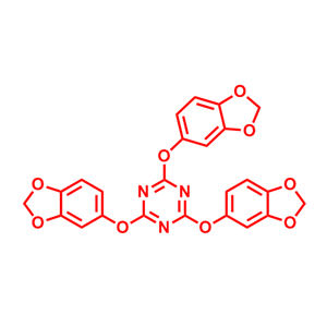 2,4,6 - 三 (苯并 [d][1,3] 二氧杂环戊烯 - 5 - 基氧基)-1,3,5 - 三嗪  1914057-82-1