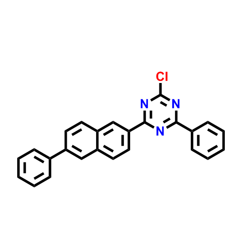 2-氯-4-苯基-6-(6-苯基萘-2-基)-1,3,5-三嗪,2-Chloro-4-phenyl-6-(6-phenylnaphthalen-2-yl)-1,3,5-triazine
