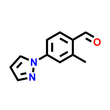 2-甲基-4-(1H-吡唑-1-基)苯甲醛,2-Methyl-4-(1H-pyrazol-1-yl)benzaldehyde
