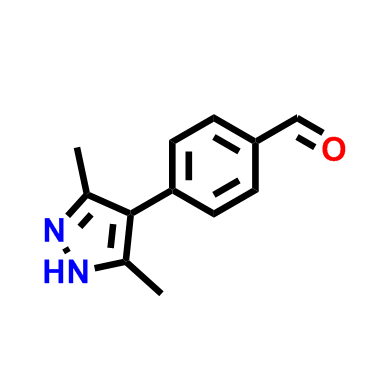 4-(3,5-二甲基-1H-吡唑-4-基)苯甲醛,Benzaldehyde, 4-(3,5-dimethyl-1H-pyrazol-4-yl)-