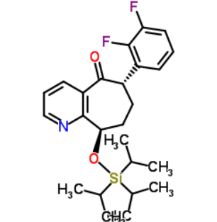 (6S,9R)-6-(2,3-二氟苯基)-6,7,8,9-四氢-9-[[三(1-甲基乙基)甲硅烷基]氧基]-5H-环庚并[b]吡啶-5-酮,(6S,9R)-6-(2,3-Difluorophenyl)-6,7,8,9-tetrahydro-9-[[tris(1-methylethyl)silyl]oxy]-5H-cyclohepta[b]pyridin-5-one