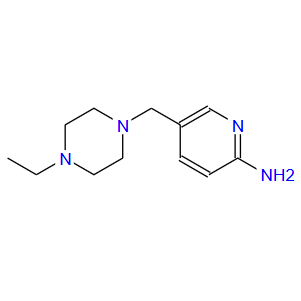 5-[(4-乙基哌嗪-1-基)甲基]吡啶-2-胺,5-[(4-Ethyl-1-piperazinyl)methyl]-2-pyridinamine