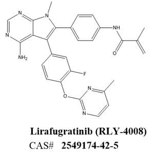 Lirafugratinib (RLY-4008),N-[4-(4-amino-5-{3-fluoro-4-[(4-methylpyrimidin-2-yl)oxy]phenyl}-7-methyl-7H-pyrrolo[2,3-d]pyrimidin-6-yl)phenyl]-2-methylprop-2-enamide