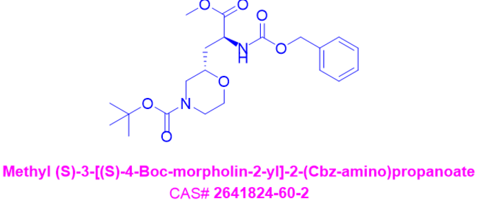 (S)-3-[(S)-4-Boc-吗啉-2-基]-2-(Cbz-氨基)丙酸甲酯,tert-butyl (S)-2-((S)-2-(((benzyloxy)carbonyl)amino)-3-methoxy-3-oxopropyl)morpholine-4-carboxylate