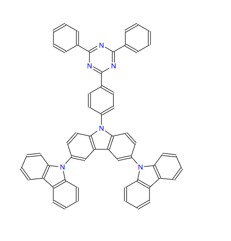 9'-[4-(4,6-二苯基-1,3,5-三嗪-2-基)苯基]-9,3':6',9''-TER-9H-咔唑,9'-(4-(4,6-diphenyl-1,3,5-triazin-2-yl)phenyl)-9'H-9,3':6',9''-tercarbazole