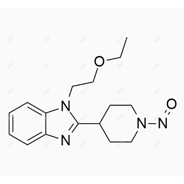 N-亚硝基比拉斯汀杂质2,1-(2-ethoxyethyl)-2-(1-nitrosopiperidin-4-yl)-1H-benzo[d]imidazole