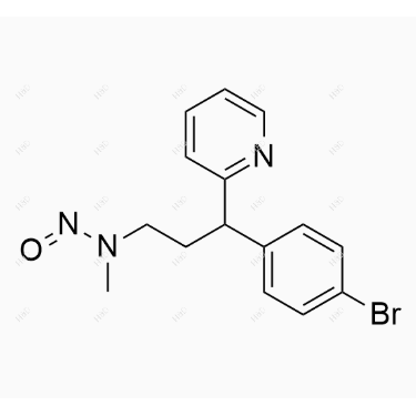 N-亚硝基去甲基溴苯那敏,N-(3-(4-bromophenyl)-3-(pyridin-2-yl)propyl)-N-methylnitrous amide
