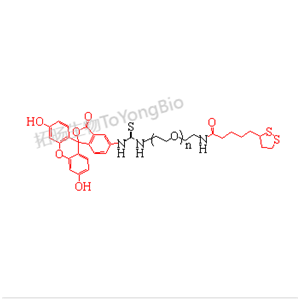 荧光素聚乙二醇硫辛酸;硫辛酸聚乙二醇荧光素,FITC-PEG-LA;LA-PEG-FITC