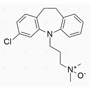 氯米帕明N-氧化物,3-(3-chloro-10,11-dihydro-5H-dibenzo[b,f]azepin-5-yl)-N,N-dimethylpropan-1-amine oxide