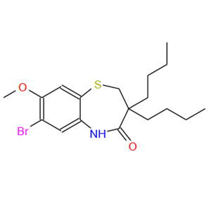 7-溴-3,3-二丁基-8-甲氧基-2,3-二氢苯并[b][1,4]噻嗪平-4(5H)-酮；439089-27-7