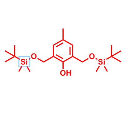 2,6-双(叔丁基二甲基硅氧基)甲基)-4-甲基苯酚,2,6-bis({[(tert-butyldimethylsilyl)oxy]methyl})-4-methylphenol