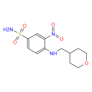3-硝基-4-[[(四氢吡喃-4-基)甲基]氨基]苯磺酰胺,3-nitro-4-(((tetrahydro-2H-pyran-4-yl)methyl)amino)benzenesulfonamide