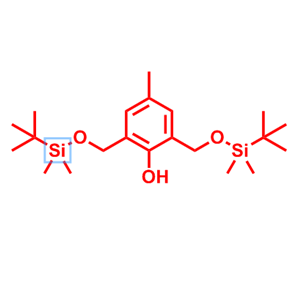 2,6-双(叔丁基二甲基硅氧基)甲基)-4-甲基苯酚,2,6-bis({[(tert-butyldimethylsilyl)oxy]methyl})-4-methylphenol