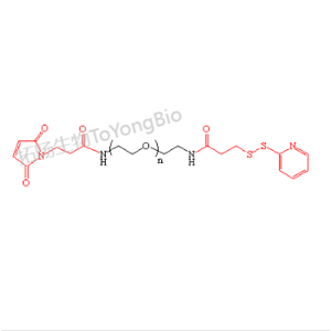 马来酰亚胺聚乙二醇二巯基吡啶;二巯基吡啶聚乙二醇马来酰亚胺,MAL-PEG-OPSS;OPSS-PEG-MAL