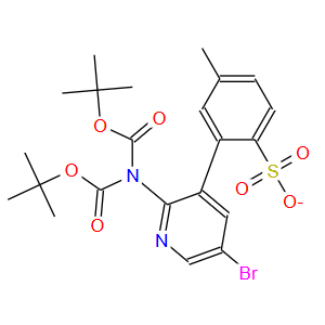2-(双(叔丁氧基羰基)氨基)-5-溴吡啶-3-基-4-甲基苯磺酸盐；1803573-21-8