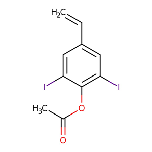2,6-二碘-4-乙烯基苯基乙酸酯,2,6-diiodo-4-vinylphenyl acetate