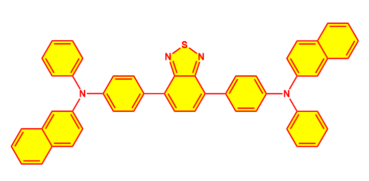N,N'-(苯并[c][1,2,5]噻二唑-4,7-二基双(4,1-亚苯基))二(N-苯基萘-2-胺),N,N'-(benzo[c][1,2,5]thiadiazole-4,7-diylbis(4,1-phenylene))bis(N-phenylnaphthalen-2-amine)