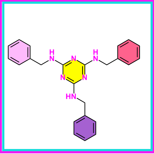 N2,N4,N6-三苄基-1,3,5-三嗪-2,4,6-三胺,N2,N4,N6-Tribenzyl-1,3,5-triazine-2,4,6-triamine