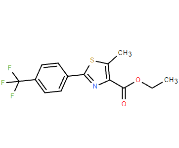 5-甲基-2-[4-(三氟甲基)苯基]-1,3-噻唑-4-羧酸乙酯,Ethyl 5-methyl-2-(4-(trifluoromethyl)phenyl)thiazole-4-carboxylate