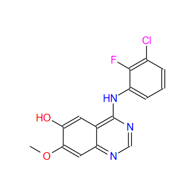 "4-(3-氯-2-氟苯胺)-6-羟基-7-甲氧基喹唑啉（AZD3759中间体) ",4-[(3-chloro-2-fluorophenyl)amino]-7-methoxyquinazolin-6-ol